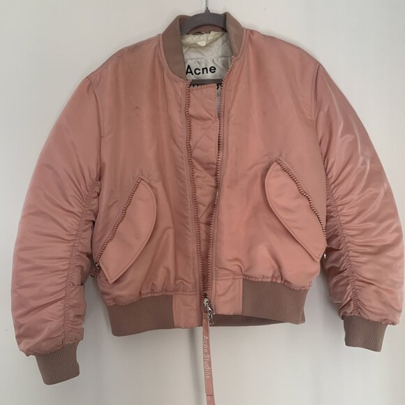 Acne Studios Bomber Jacket Dusty Rose Pink - Picture 7 of 12